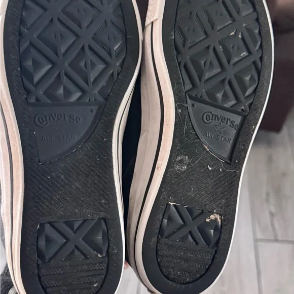 Converse Black and White All Star High-Tops - Picture 2 of 5